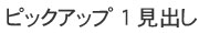 ピックアップテストメニュー１テスト